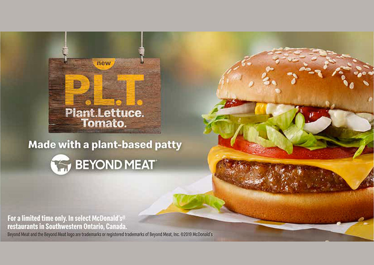 P.L.T.: la risposta di McDonald’s all’Impossible Whopper