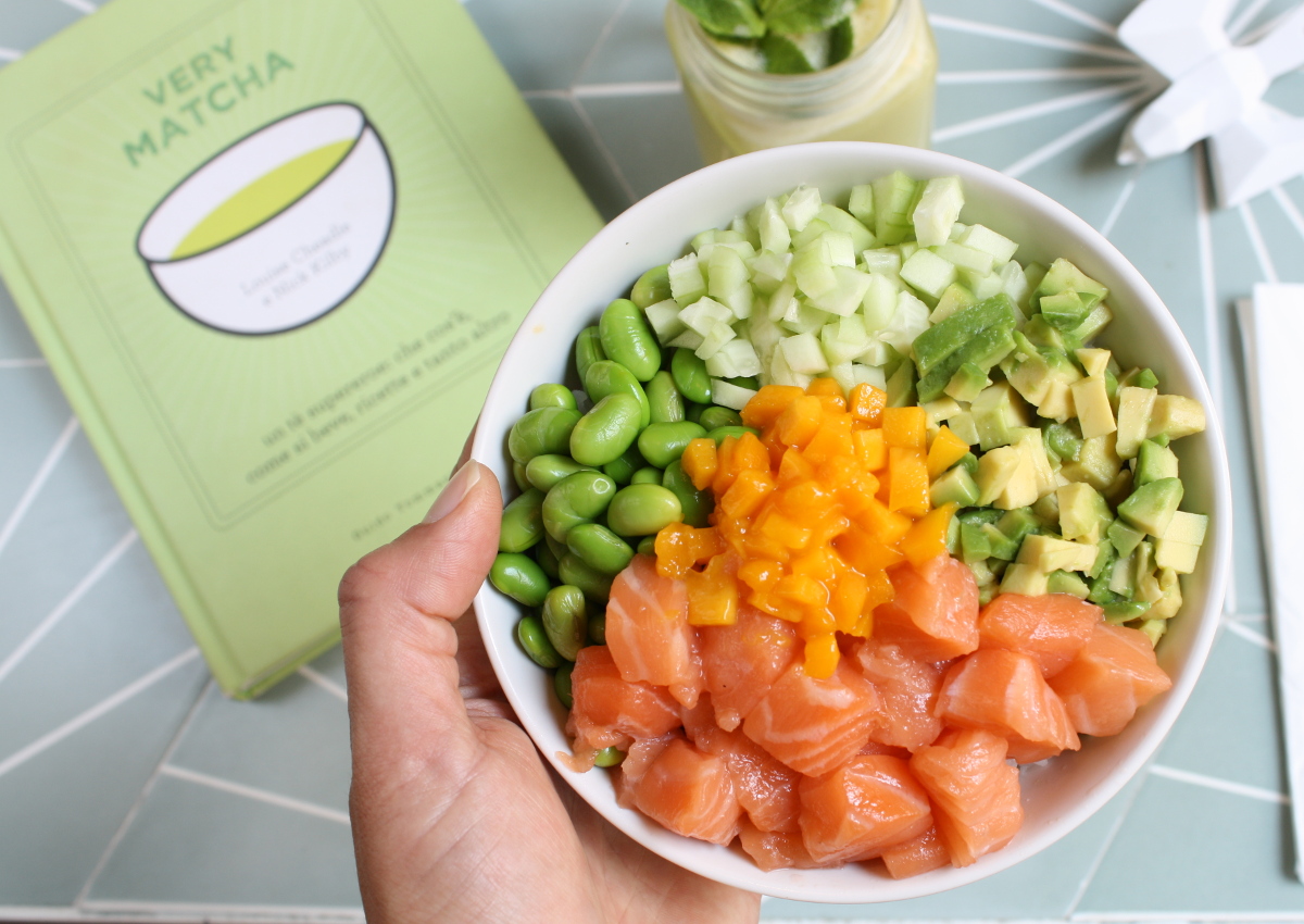 Macha-poke bowl