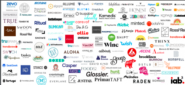 Brand DTC: lista loghi aziende direct-to-consumer. Food brand, abbigliamento, cosmetici, arredamento, cura personale e altro.