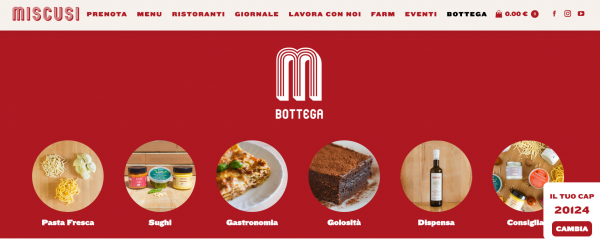 Miscusi Bottega Online: pasta fresca, sughi, gastronomia, golosità e dispensa. Acquista online!