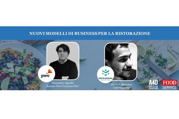 PwC e Impreme: nuovi modelli business ristorazione. Domenico Agnello, Erasmo Mormino e loghi aziende.