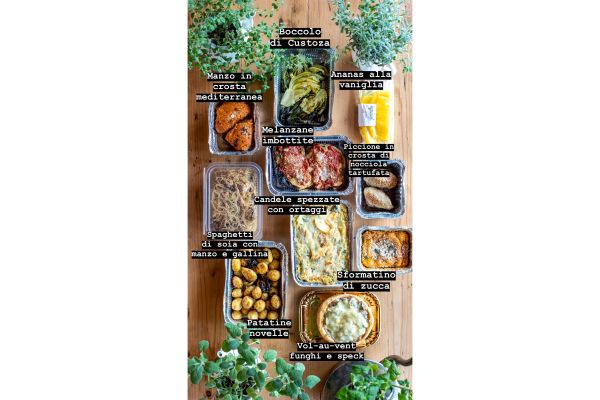 Ristorante Alajmo: menu delivery con manzo, pasta, verdure, funghi e sformato. Piatti pronti da gustare a casa.