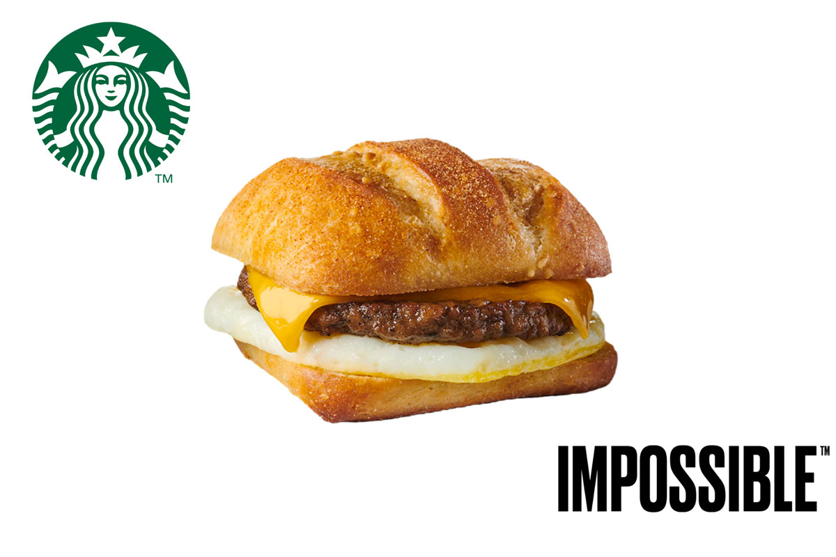 Usa: Starbucks lancia l’Impossible Breakfast Sandwich