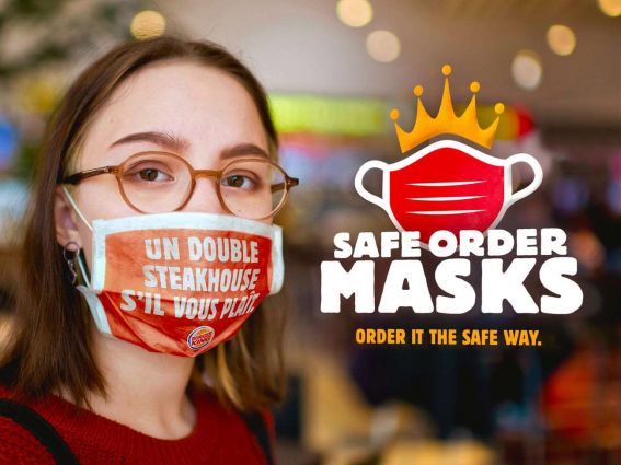 Burger King: mascherine Safe Order per customer experience contactless.