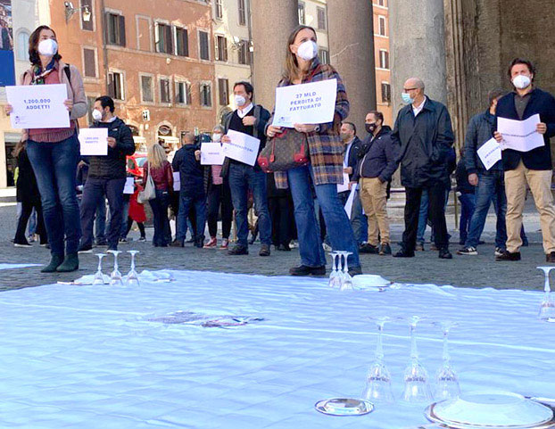 Fipe protesta Roma