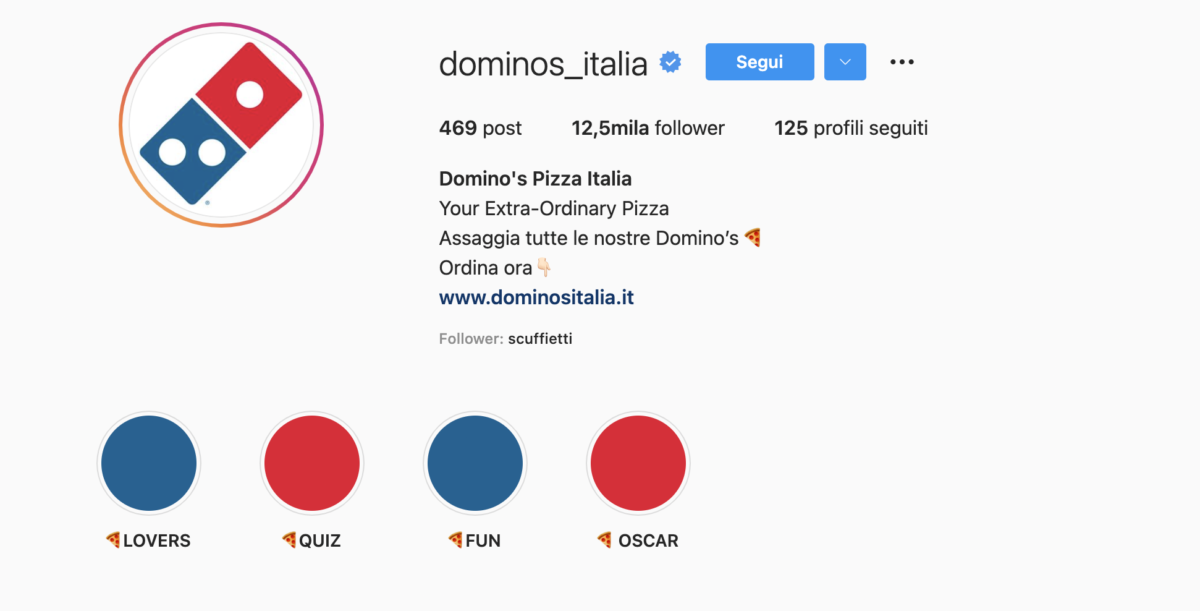 Domino's insta-check