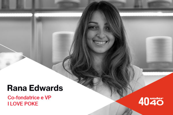 Rana Edwards, co-fondatrice di I Love Poke, nella lista 40under40. Sorriso e sguardo diretto.