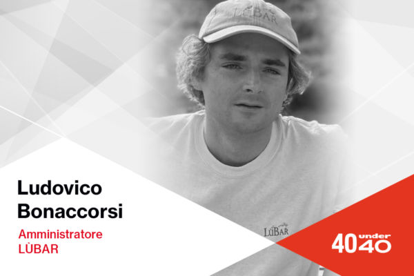 Ludovico Bonaccorsi, amministratore LùBar, 40under40. Ritratto in bianco e nero.