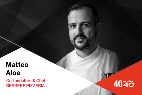 Matteo Aloe, co-fondatore e chef di Berberè Pizzeria, 40under40. Ritratto in bianco e nero.