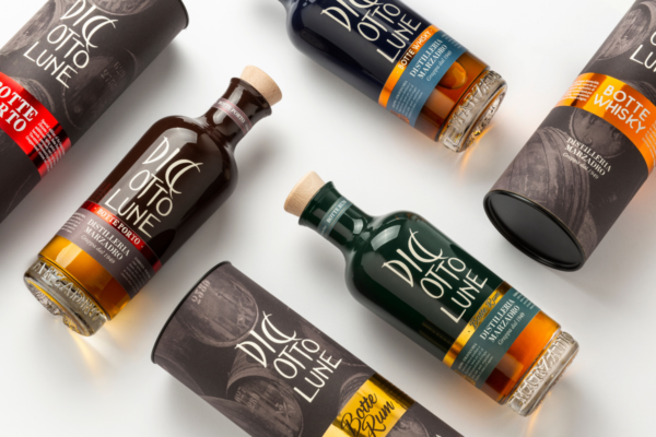 Grappe Marzadro Diciotto Lune affinate in botti di Porto, Whisky e Rum.