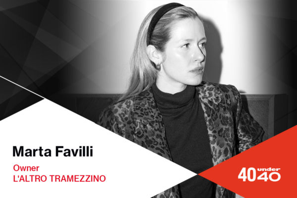 Marta Favilli, titolare de L'Altro Tramezzino, 40under40. Ritratto in bianco e nero di una giovane imprenditrice.