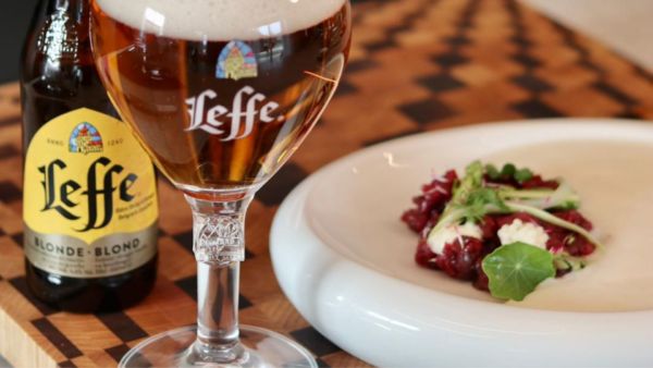 Tartare di Valbuzzi con birra Leffe. Roberto Valbuzzi, viva la birra!