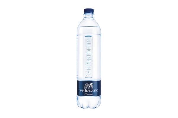 Bottiglia San Benedetto Tower Frizzante 1L PET. Acqua minerale frizzante.