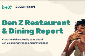 L’azienda americana Knit, specializzata in ricerche di mercato sulle nuove generazioni, ha pubblicato un interessante report sulle abitudini e i nuovi trend della ristorazione
