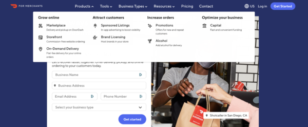 DoorDash per ristoranti: servizi su misura. Crescita online, consegne, ordini, marketing e gestione. Soluzioni per ristoratori.