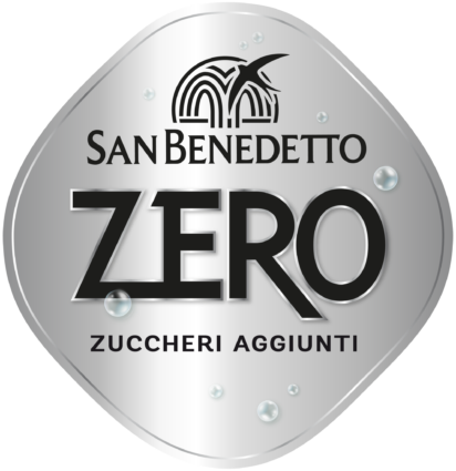 Logo San Benedetto Zero zuccheri aggiunti. Bevanda analcolica, gusto leggero e rinfrescante.
