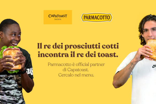 CapaToast e Parmacotto: toast con prosciutto cotto. Partnership e menu.