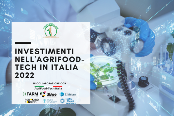 Investimenti AgriFood-Tech Italia 2022. Analisi di laboratorio con microscopio. Innovazione tecnologica nel settore alimentare.