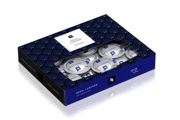 Con Nespresso Professional: confezione capsule caffè Nepal Lamjung.
