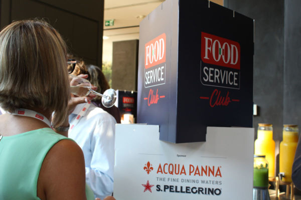 Evento Food Service Club: degustazione e ripresa del settore food. Sponsor Acqua Panna e S.Pellegrino.