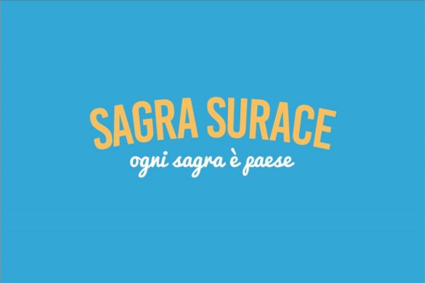 Logo Sagra Surace: celebrazione enogastronomica locale. Ogni sagra è paese. Evento tradizionale.